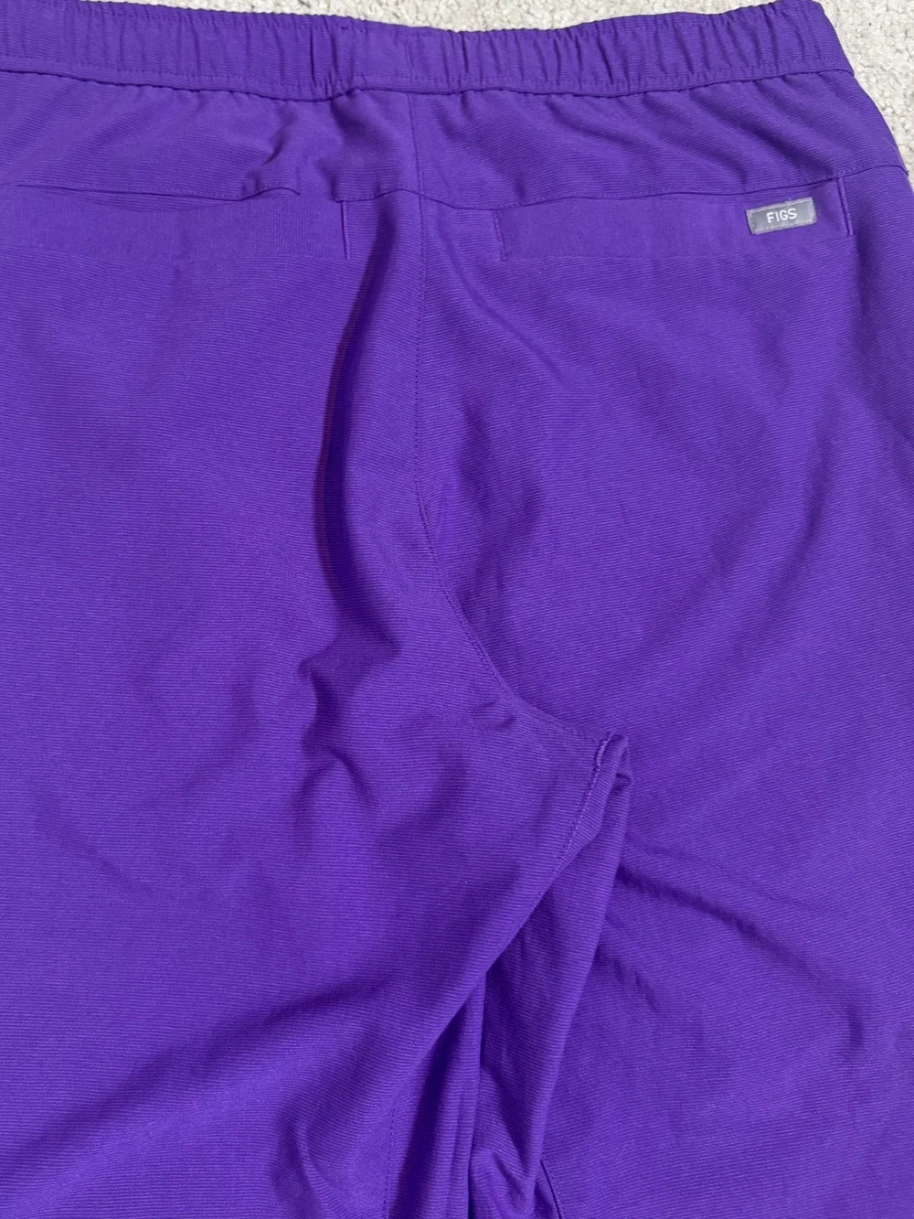 Figs Men's Ultra Violet Jogger Sweatpants with Teal Drawstring